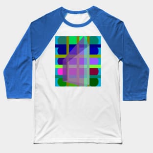 Geometric grids Baseball T-Shirt